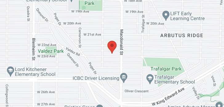 map of 2845 W 23RD AVENUE